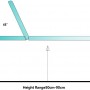 el02 basic electric examination table drawing 2